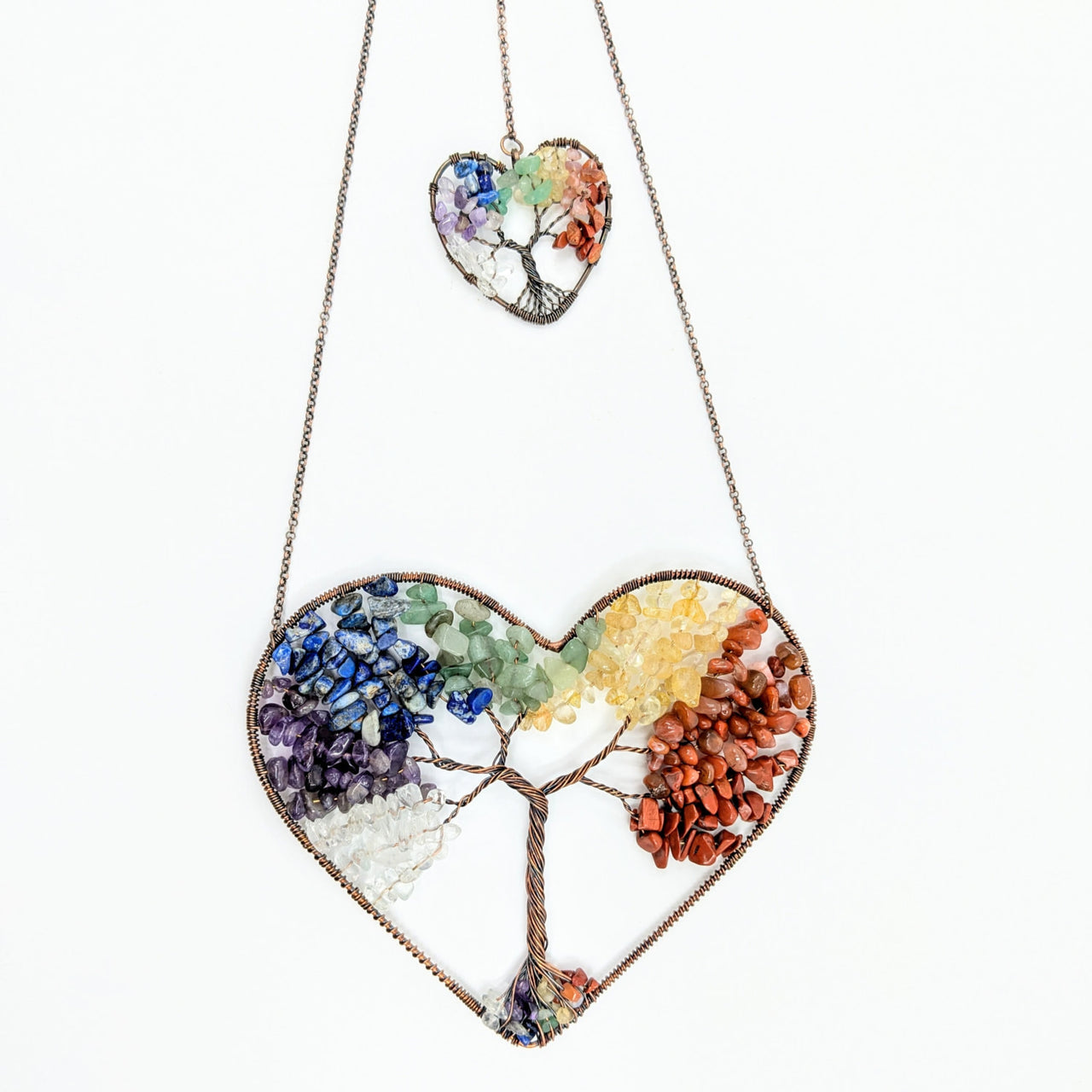 Assorted Crystal 5.5’’ Heart Tree Hanging #LV6283 - $38