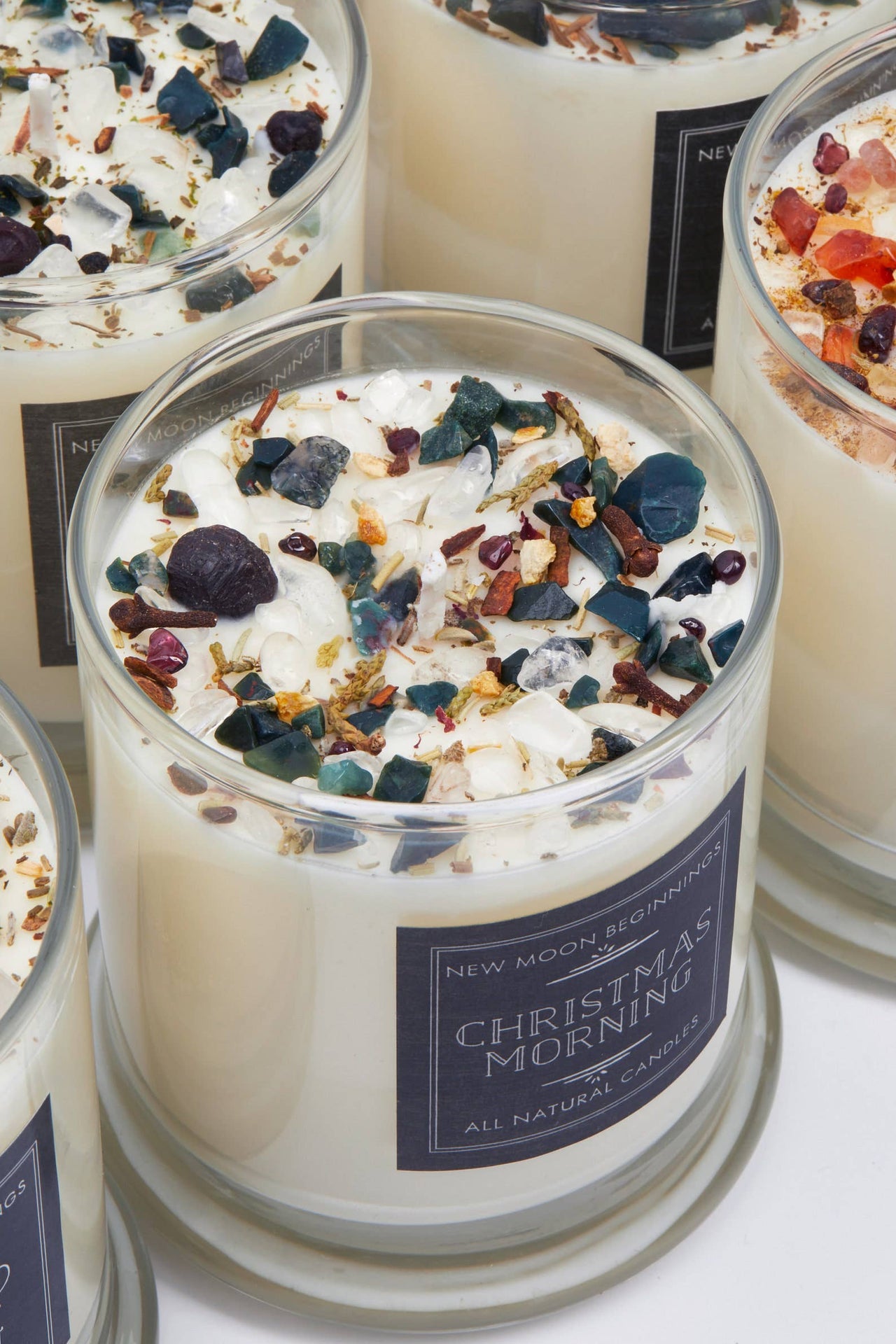 Winter Candles, Holiday Candles, Soy & Crystal Candles- Choose Scent #LV5595