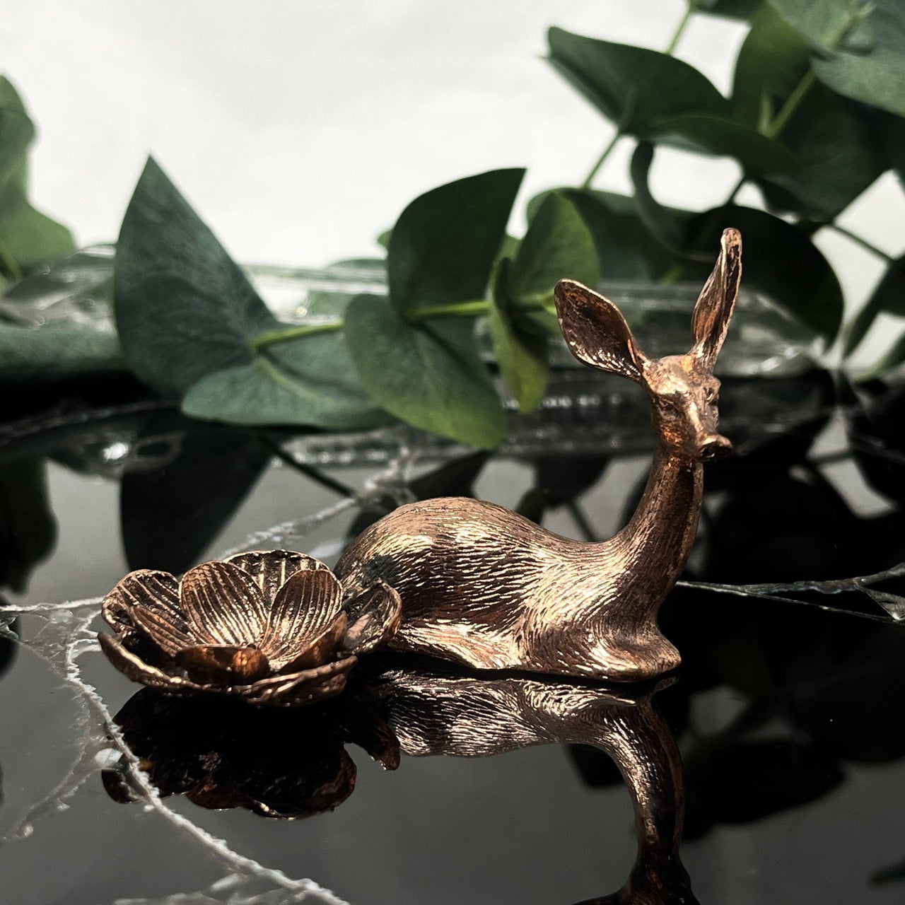 Rose Gold Deer Sphere Stand #BC1280