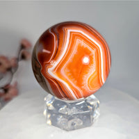 Banded Carnelian 2.2’’ Sphere #LV8924 - $58