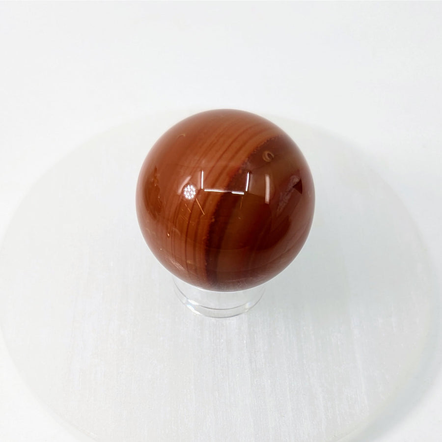 Banded Carnelian Sardonyx 40mm Sphere Marble #LV9155 $30