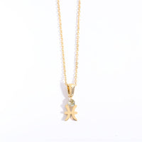 Birthstone Astrology Zodiac Necklace - You Choose Sign