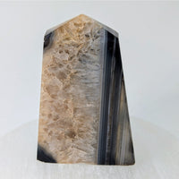 Black Banded Agate and Onyx Obelisk Thin Tower #LV9157 C $39