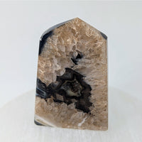 Black Banded Agate and Onyx Obelisk Thin Tower #LV9157 D $35