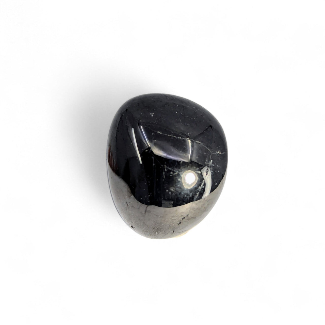 Black Gunmetal Crystal Holder Necklace 23’’ (one stone