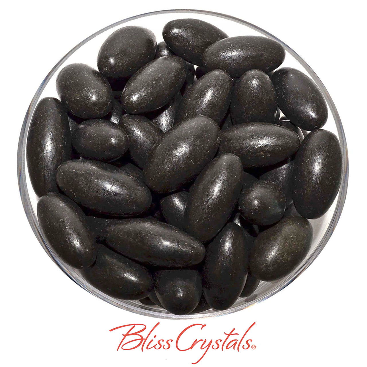 1 Black SHIVA LINGAM Tumbled Stone Crystal Jewelry 1.25 - 