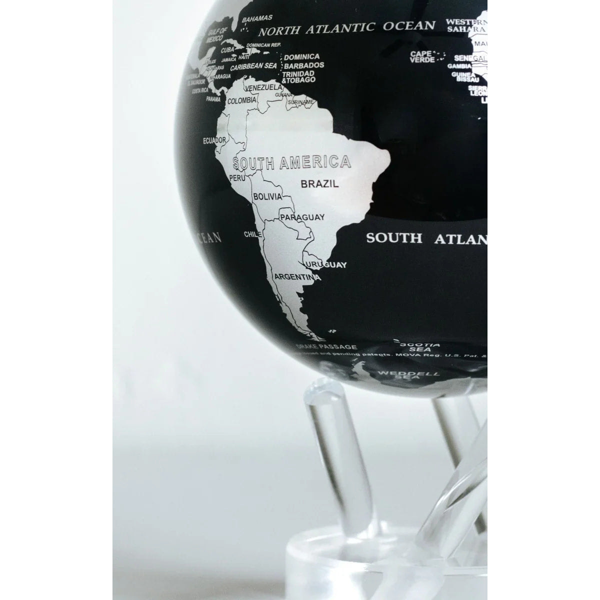 Black and Silver Rotating Mova Globe 6’’ #MG6SBE - $338