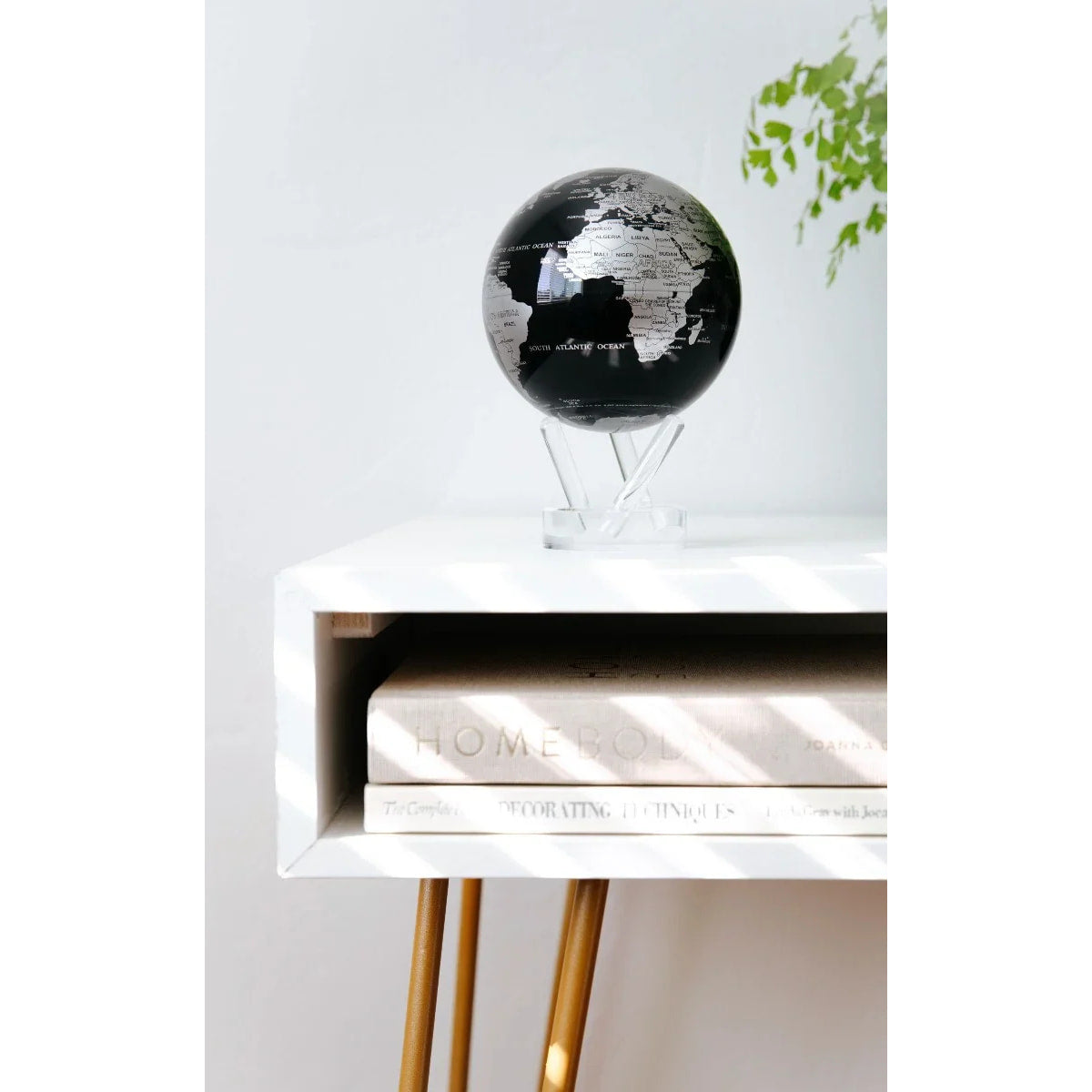 Black and Silver Rotating Mova Globe 6’’ #MG6SBE - $338