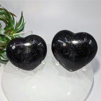 Black Tourmaline 2 2.5’’ Heart #LV9614