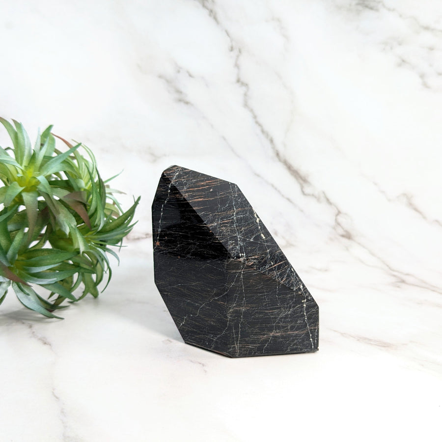 Black Tourmaline 2.3’’ Polygon Tower #LV5477 - $69