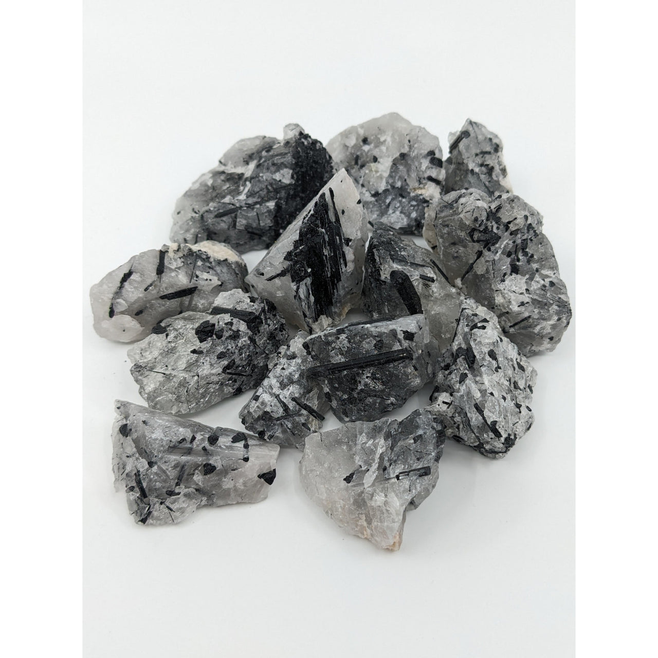 Black Tourmaline in Quartz Rough for Grounding Power – Bliss Crystals