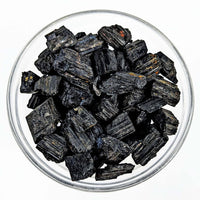 Thumbnail for Black Tourmaline Rough Natural 1-2 inch in a bowl, ideal for healing and referral history