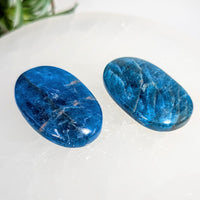 Blue Apatite 1.6’’ Small Palmstone #LV9207 - $12
