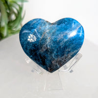 Blue Apatite 1.7’’ Heart Carving #LV9216 - $30