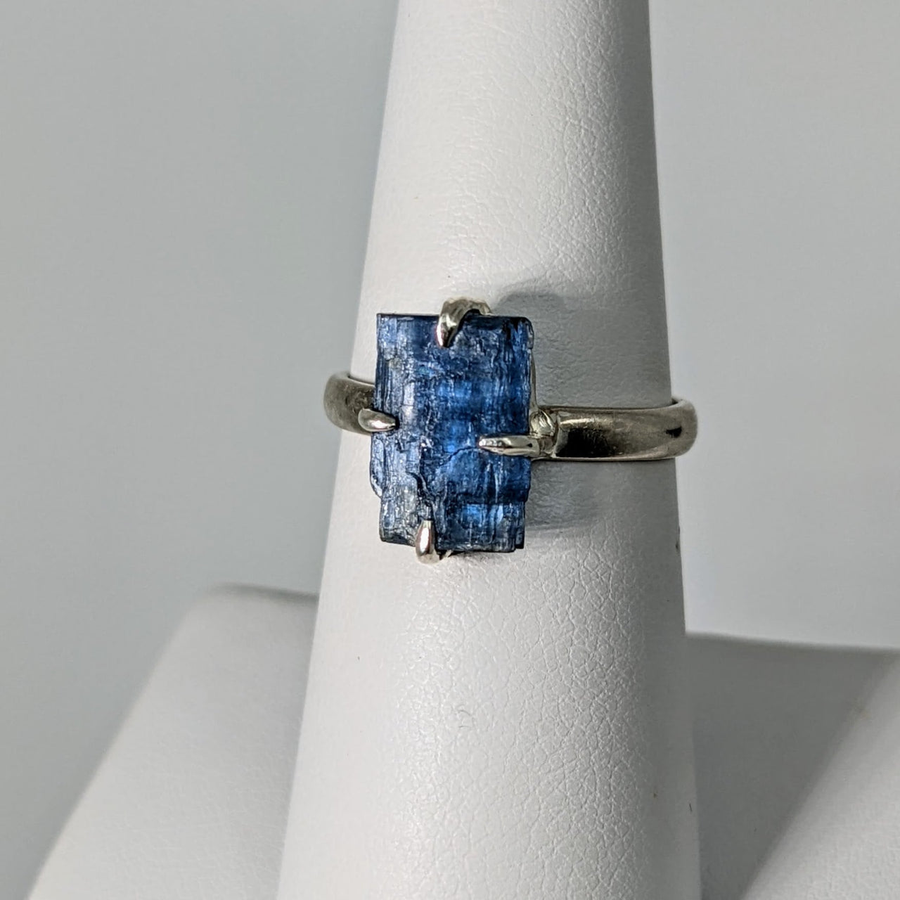 Kyanite Rough Sterling Silver Ring #SK8325 - $65