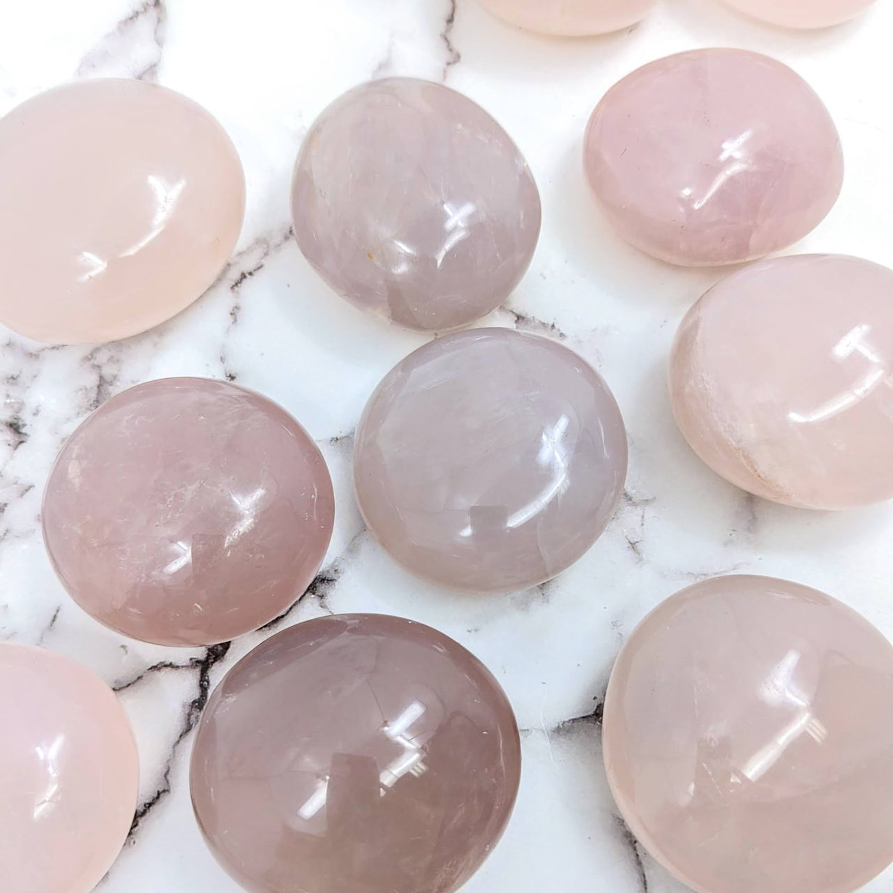 Blue Rose Quartz 2-2.4’ Sphere #SK9866 - Perfectly polished rose quartz pebble