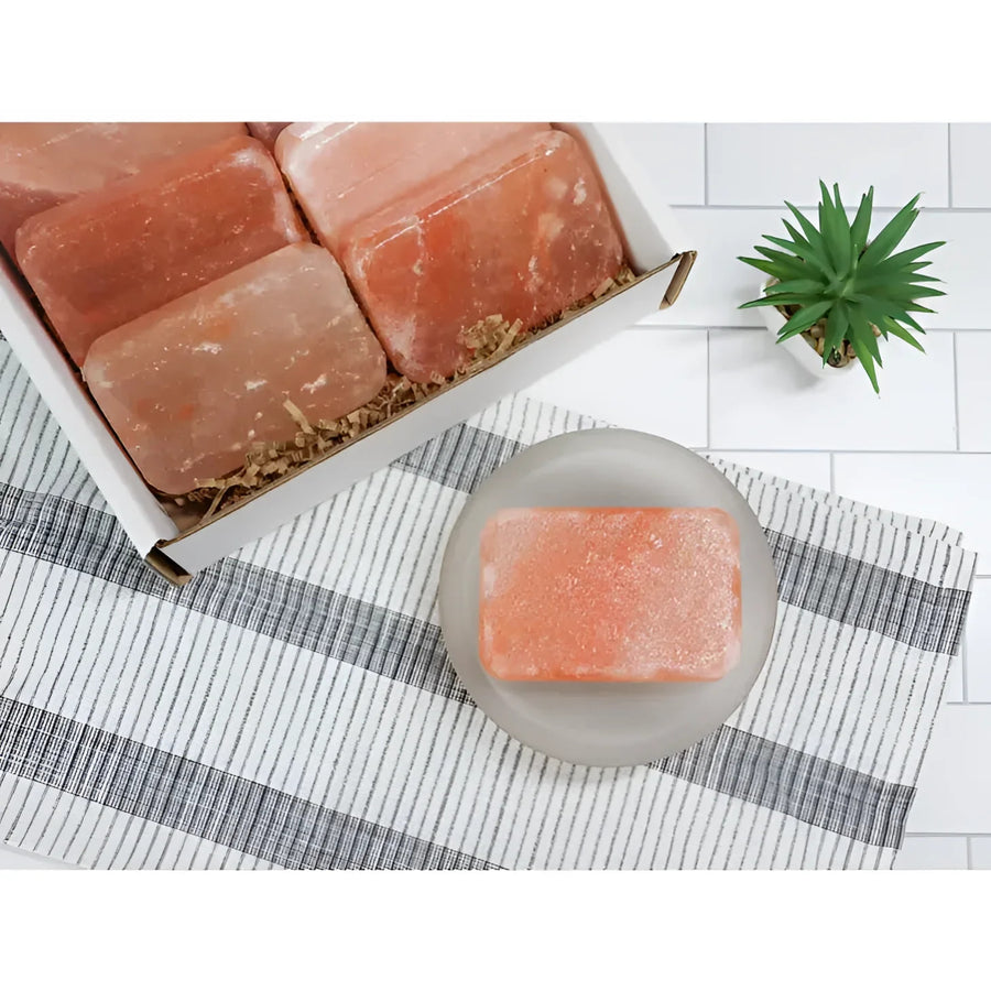 Body Bar Stones for Exfoliation #LV3590 with white bowl of raw salmon in the background