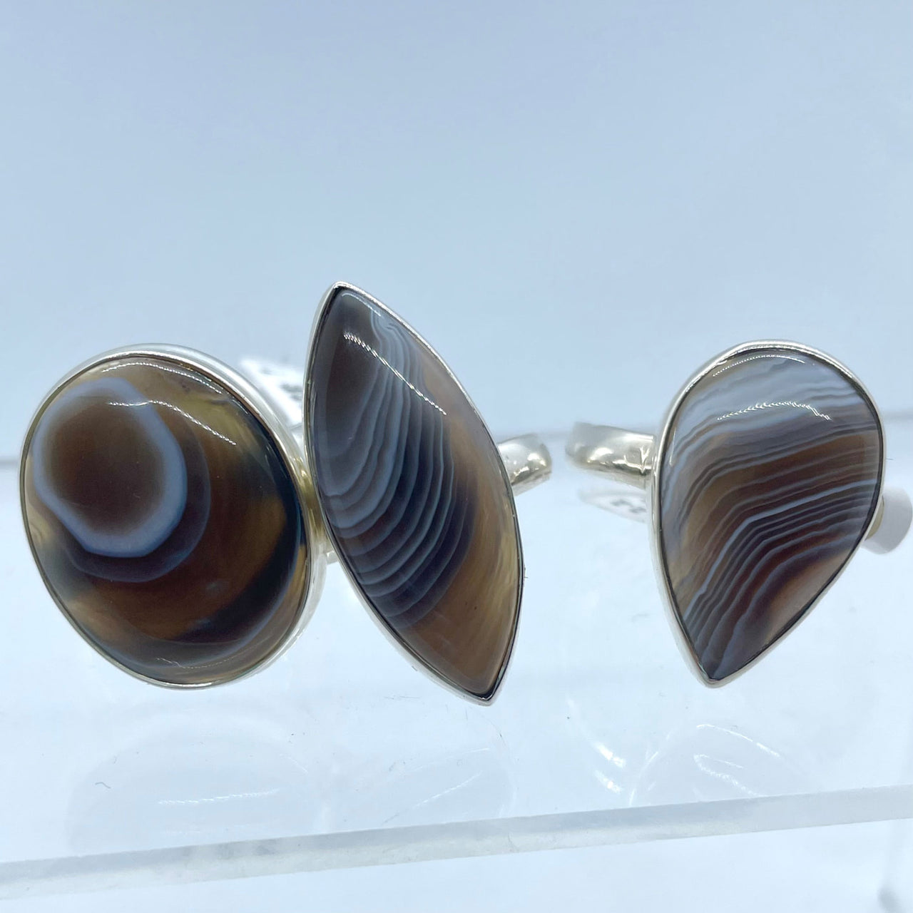 Botswana Agate S.S Ring #J706 - $105