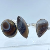 Thumbnail for Botswana Agate S.S Ring #J706 - $105