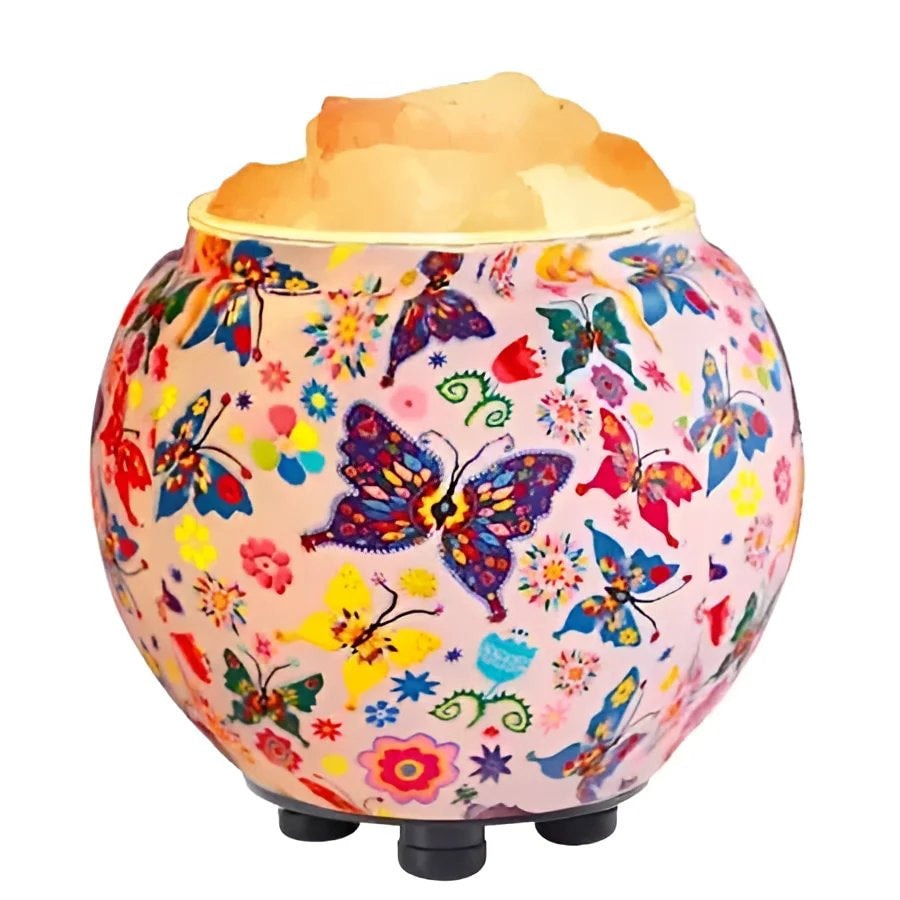 Butterflies Aromatherapy Salt Lamp #LV3594 - $57