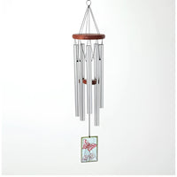 Silver Butterfly Decor Chime Woodstock DEB wind chime