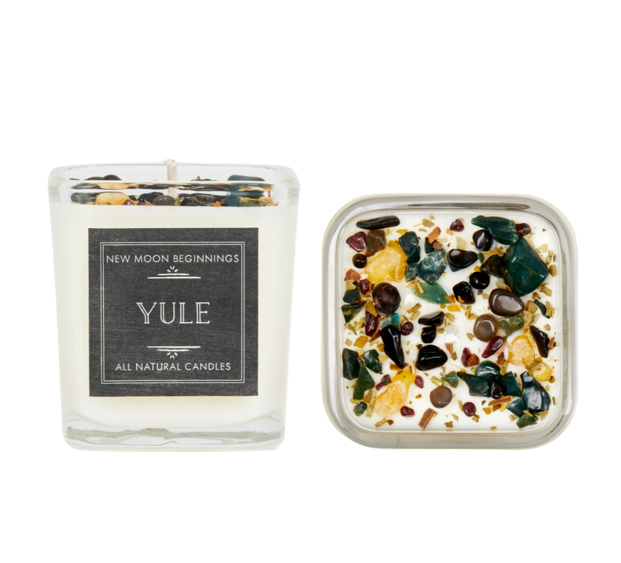 Winter Candles, Holiday Candles, Soy & Crystal Candles- Choose Scent #LV5595