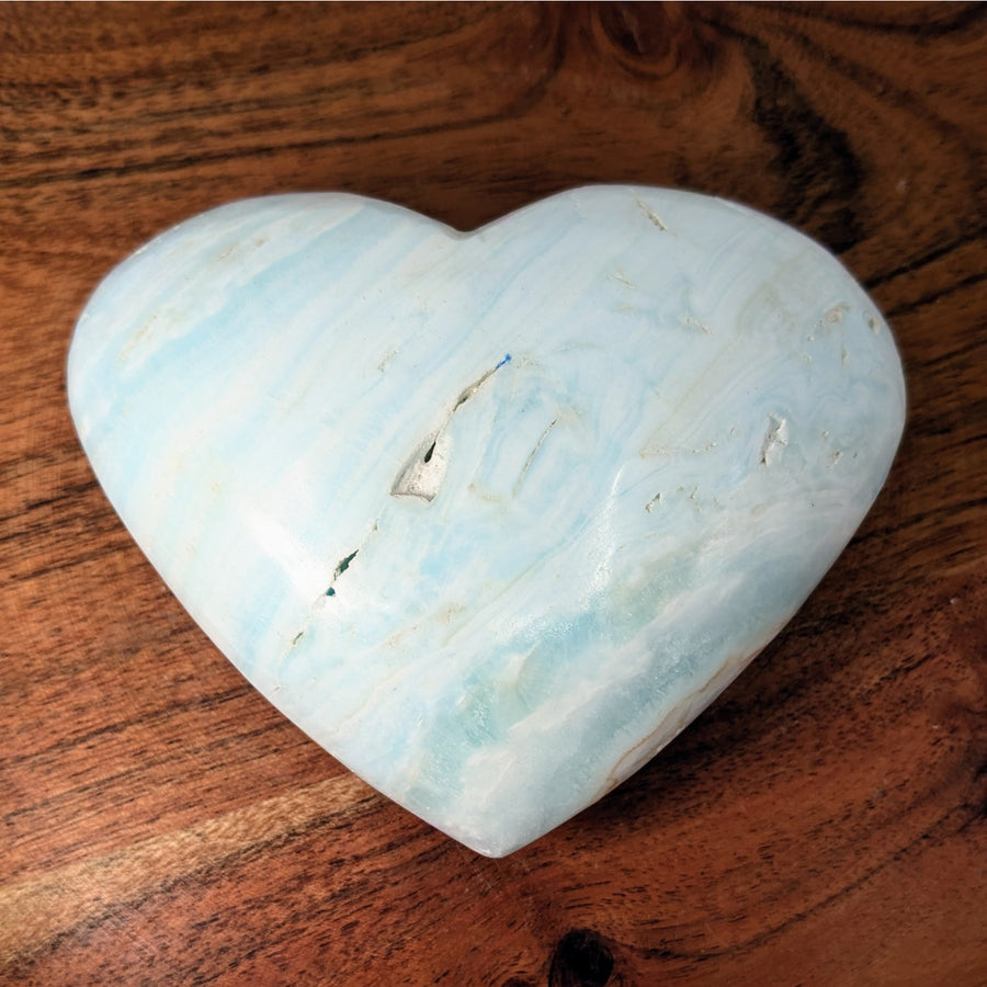 Caribbean Calcite 3.7’’ Heart #LV9385 $79