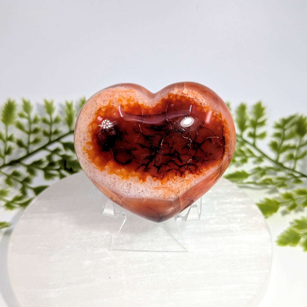 Carnelian 2.5" Heart #BC1519