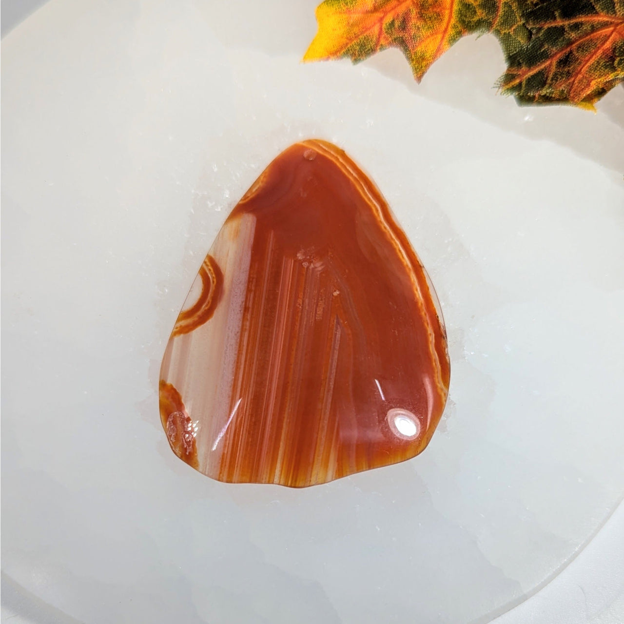 Carnelian Agate 2.4’’ Pendant #BC0041 - $25