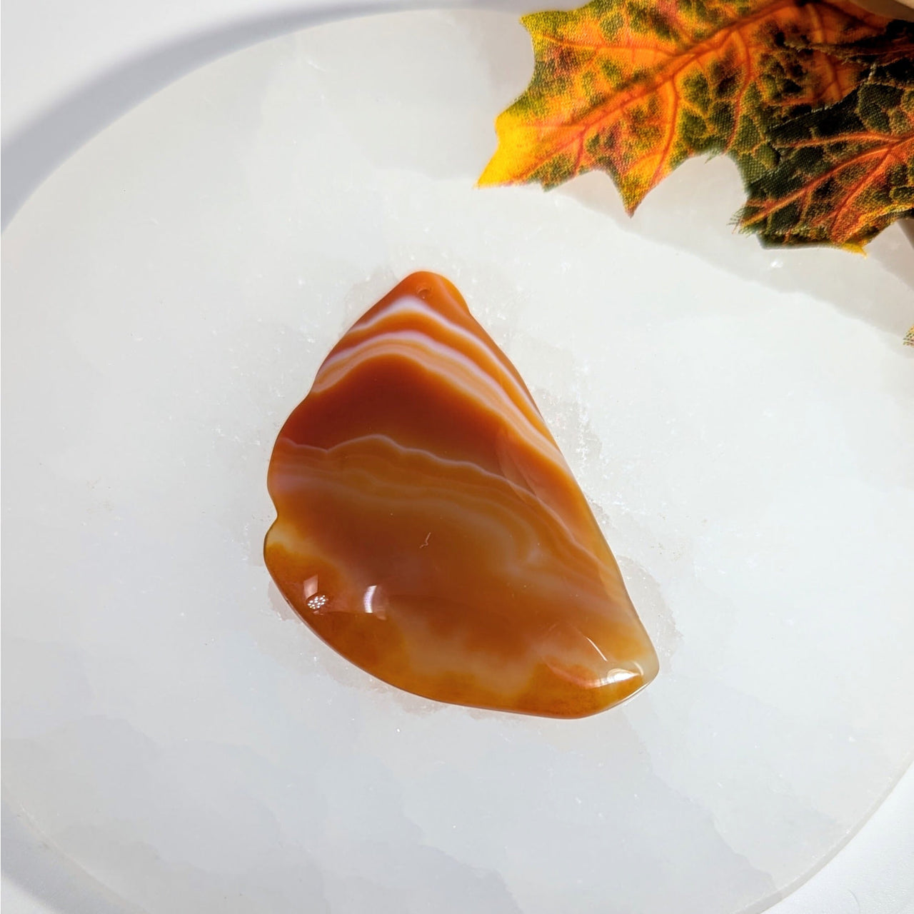 Carnelian Agate 2.4’’ Pendant #BC0042 - $25