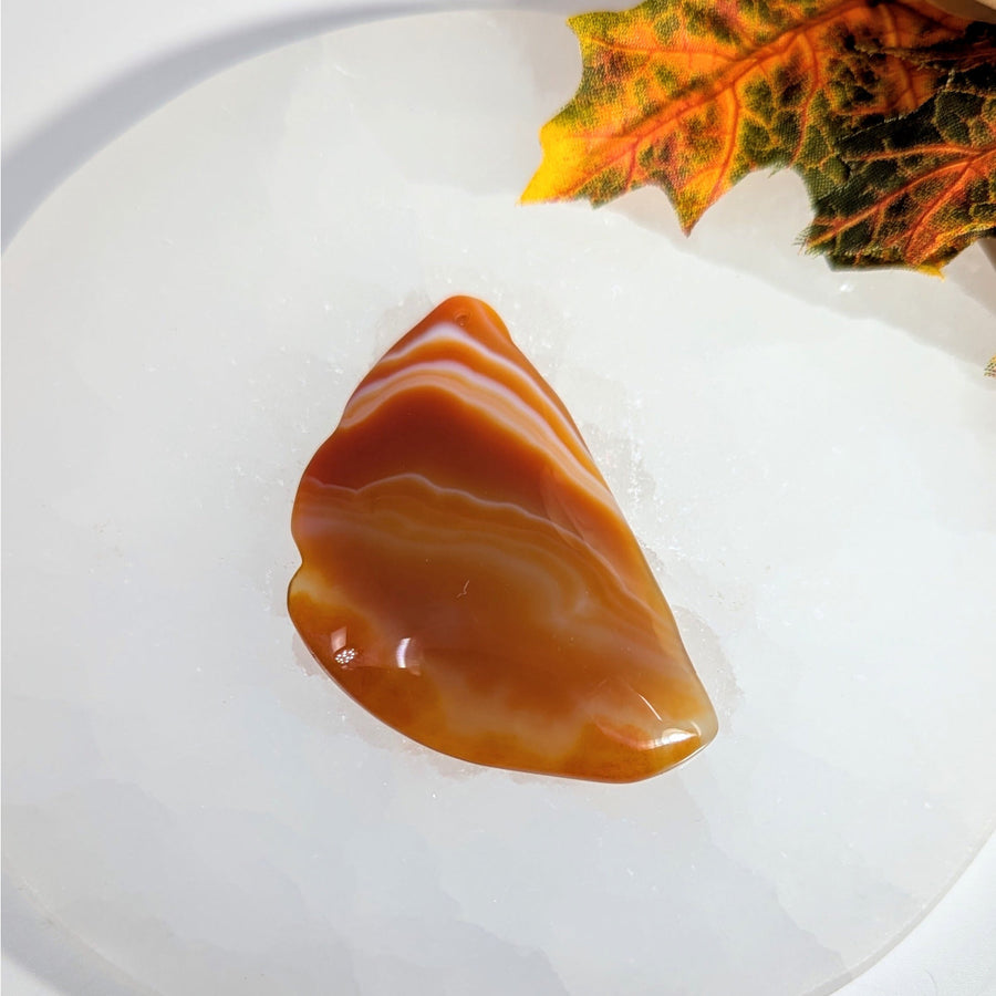 Carnelian Agate 2.4’’ Pendant #BC0042 - $25