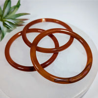 Carnelian Agate 2.5’’ Crystal Bangle Bracelet #LV9648 $49