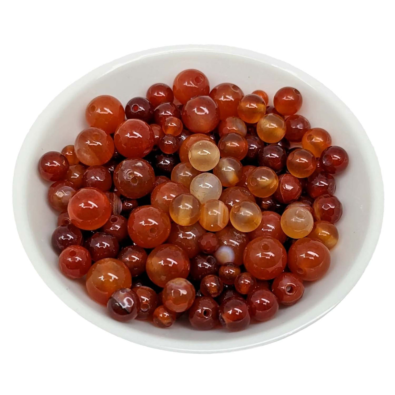 Carnelian Bead Assorted Size 12 Pack #LV3660 - $5.95