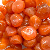 Thumbnail for Glossy bright orange candied cherries in Carnelian Orange Tumbled #T512 packaging