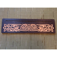 Celtic Tarot Card Holder LV9075 with intricate wooden knot design