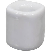 White cylindrical ceramic candle holder from Ceramic Chime Candle Holder White LV5336