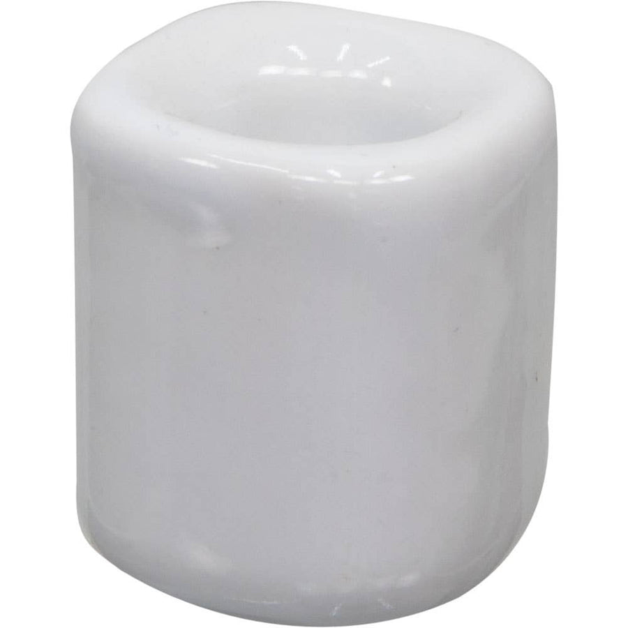 White cylindrical ceramic candle holder from Ceramic Chime Candle Holder White LV5336