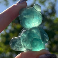 Geometric Green Fluorite Teddy Bear #BC1276
