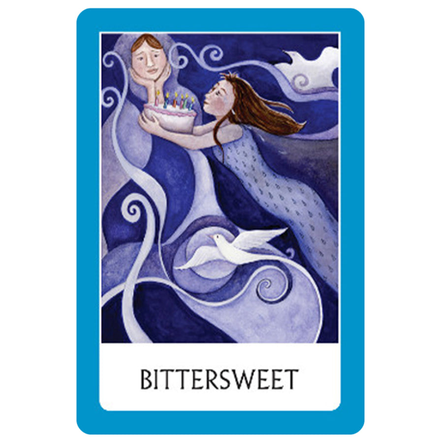 Bittersweet card illustration from Chakra Wisdom Oracle by Watkins Publishing for bliss crystals