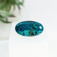 Thumbnail for Chrysocolla 1.43’’ Oval Cabochon #LV5841 - $39