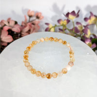 Citrine 6mm Bracelet #LV9756 - $25