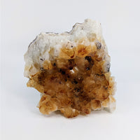 Thumbnail for Citrine Fire & Ice rough geode with white and brown quartz, 1-1.5’, product #LV4661