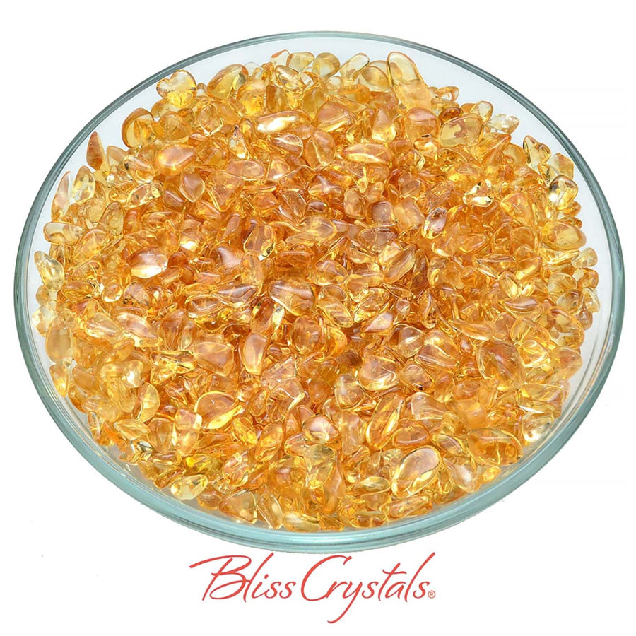 CITRINE Quartz 10 gm Parcel Mini Tumbled Stones Mixed Sized