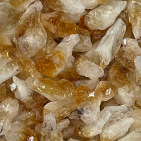 Thumbnail for Pile of citrine rough points showcasing natural raw citrine quartz crystals and citrine quartz points