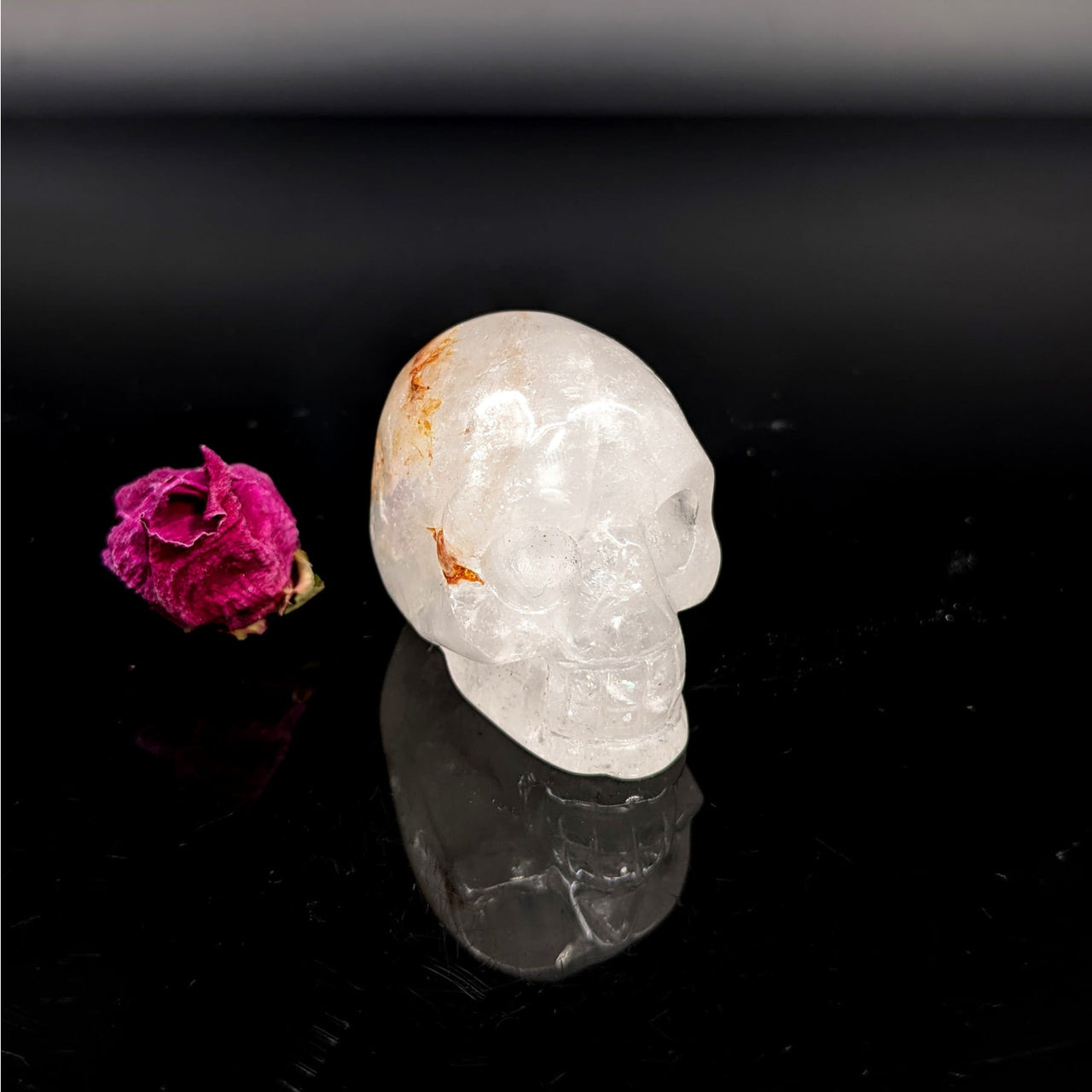 Clear Quartz 1.8’’ Skull #LV6215 - $25