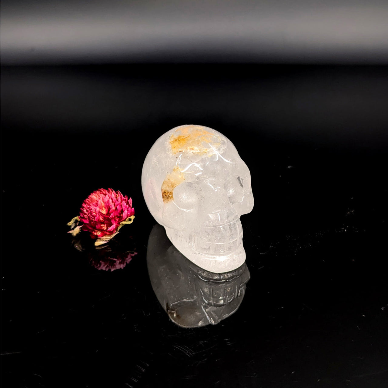 Clear Quartz 1.8’’ Skull #LV6216 - $25