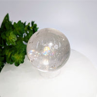 Clear Quartz 2.1’’ Sphere with Rainbows #BC0306