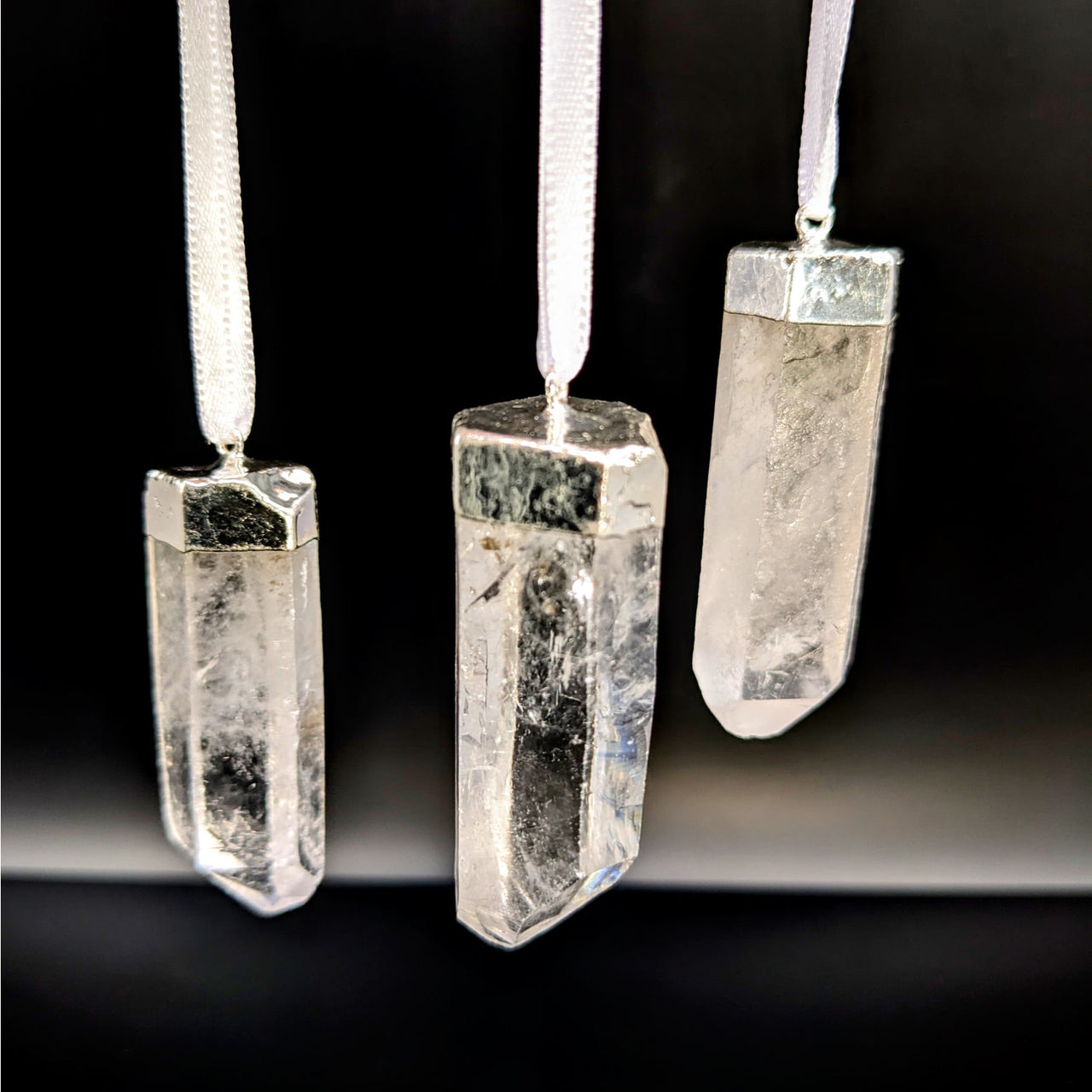 Clear Quartz 2-2.2’’ Point Ornament #LV6652 - $15