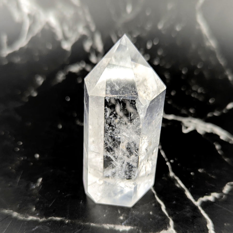Clear Quartz 2.5’’ Generator Crystal #BC0616 with Faceted Point