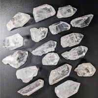 Thumbnail for Clear Quartz 5 Rough Points: Mixed-size Crystal Collection #LV3436 for Healing and Decor